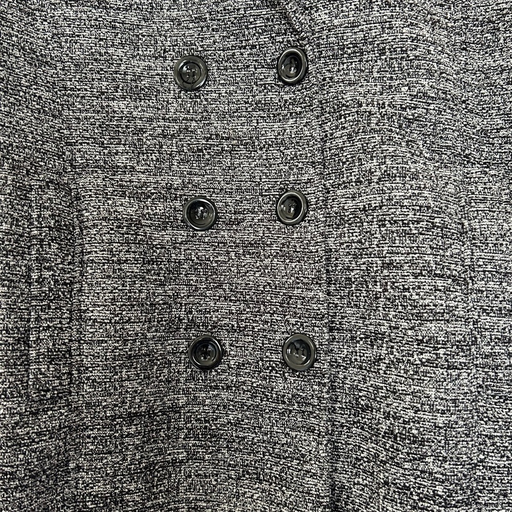 Italian Heather Gray Knit Peacoat Size OS - Picture 5 of 8